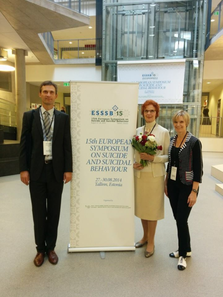 ESSSB-15. President Prof Airi Värnik, Vice-presidents Dr Merike Sisask and Dr Peeter Värnik